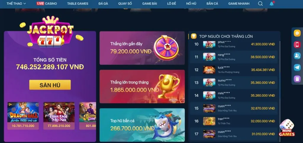 Các chương trình khuyến mãi Ole777